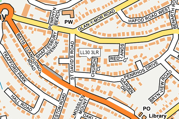 LL30 3LR map - OS OpenMap – Local (Ordnance Survey)