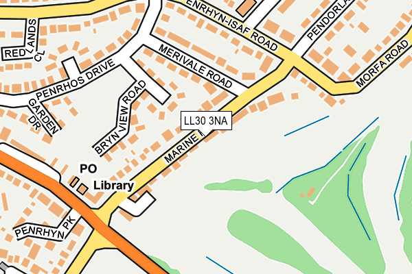 LL30 3NA map - OS OpenMap – Local (Ordnance Survey)