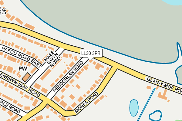 LL30 3PR map - OS OpenMap – Local (Ordnance Survey)