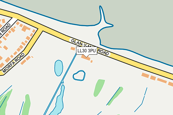 LL30 3PU map - OS OpenMap – Local (Ordnance Survey)