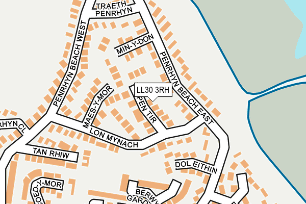 LL30 3RH map - OS OpenMap – Local (Ordnance Survey)