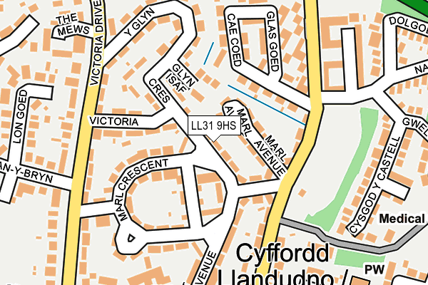LL31 9HS map - OS OpenMap – Local (Ordnance Survey)