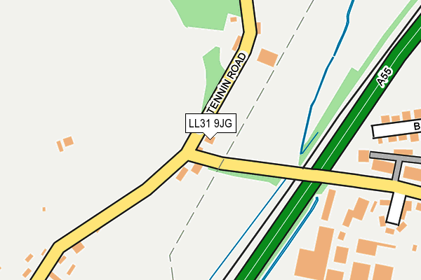 LL31 9JG map - OS OpenMap – Local (Ordnance Survey)