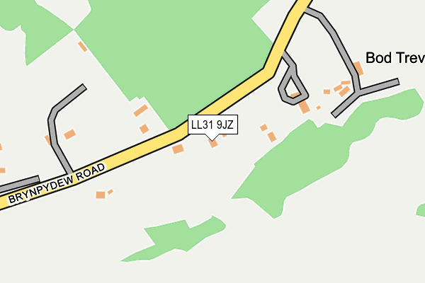 LL31 9JZ map - OS OpenMap – Local (Ordnance Survey)