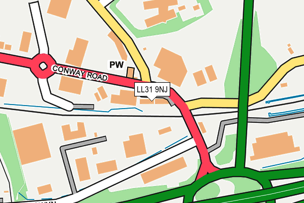 LL31 9NJ map - OS OpenMap – Local (Ordnance Survey)