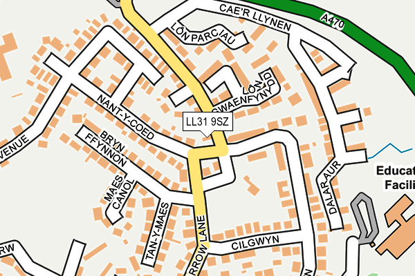 LL31 9SZ map - OS OpenMap – Local (Ordnance Survey)