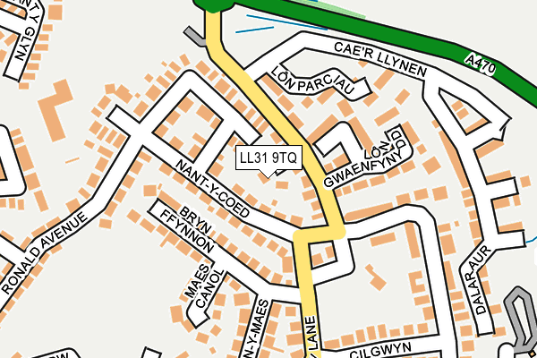 LL31 9TQ map - OS OpenMap – Local (Ordnance Survey)