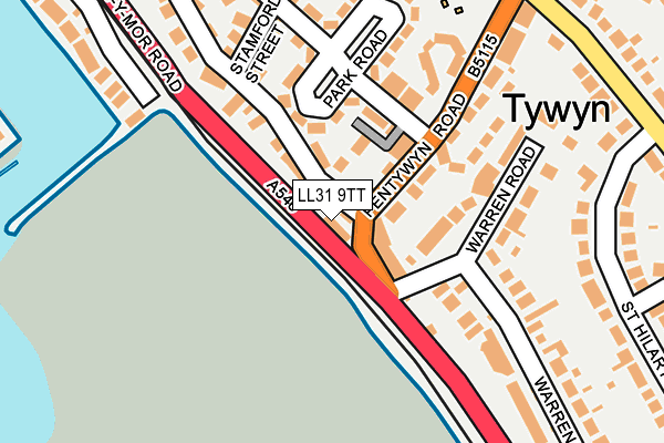 LL31 9TT map - OS OpenMap – Local (Ordnance Survey)