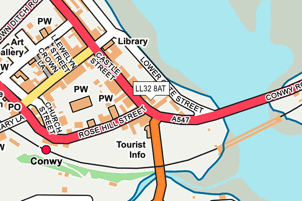 LL32 8AT map - OS OpenMap – Local (Ordnance Survey)