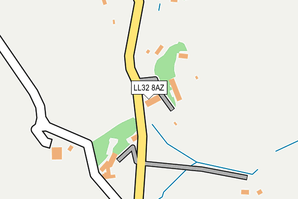 LL32 8AZ map - OS OpenMap – Local (Ordnance Survey)