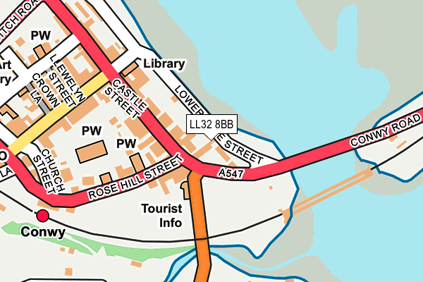 LL32 8BB map - OS OpenMap – Local (Ordnance Survey)