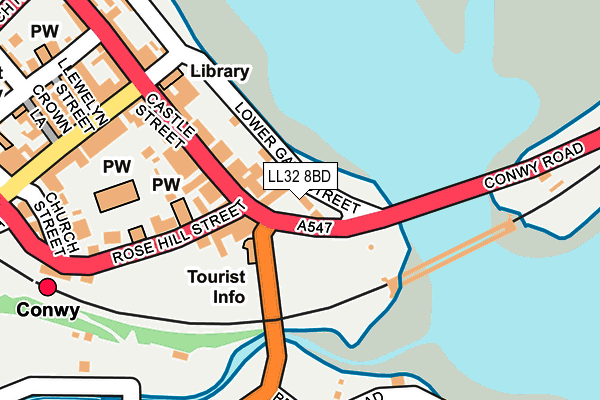 LL32 8BD map - OS OpenMap – Local (Ordnance Survey)