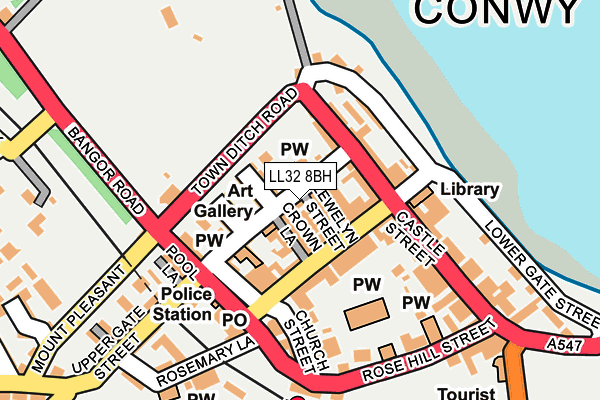 LL32 8BH map - OS OpenMap – Local (Ordnance Survey)