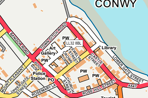LL32 8BL map - OS OpenMap – Local (Ordnance Survey)