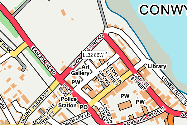LL32 8BW map - OS OpenMap – Local (Ordnance Survey)