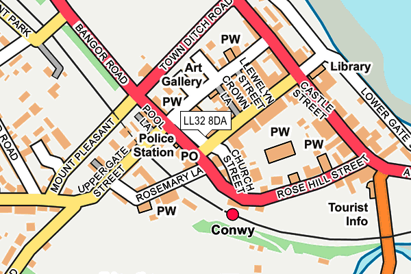 LL32 8DA map - OS OpenMap – Local (Ordnance Survey)