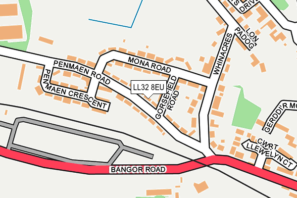 LL32 8EU map - OS OpenMap – Local (Ordnance Survey)