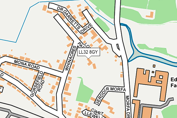 LL32 8GY map - OS OpenMap – Local (Ordnance Survey)
