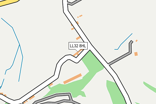 LL32 8HL map - OS OpenMap – Local (Ordnance Survey)