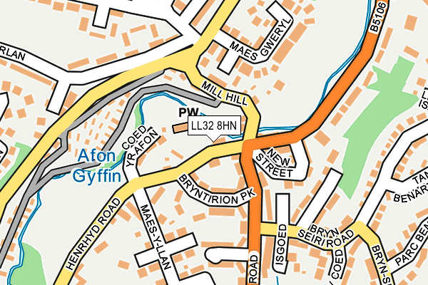 LL32 8HN map - OS OpenMap – Local (Ordnance Survey)