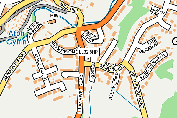 LL32 8HP map - OS OpenMap – Local (Ordnance Survey)