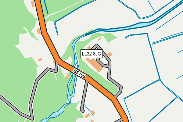 LL32 8JG map - OS OpenMap – Local (Ordnance Survey)