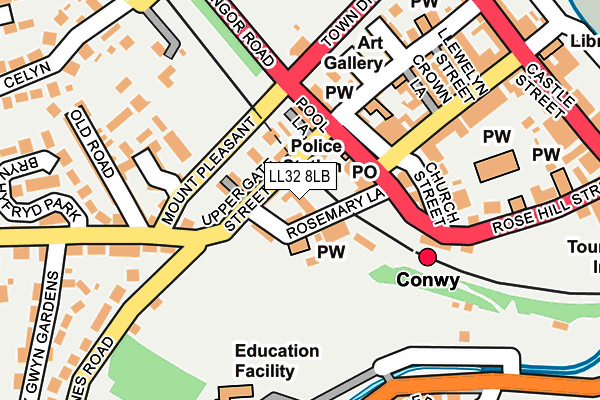 LL32 8LB map - OS OpenMap – Local (Ordnance Survey)