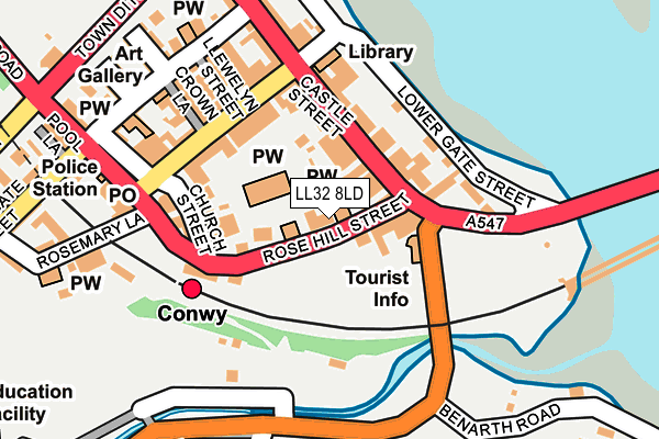 LL32 8LD map - OS OpenMap – Local (Ordnance Survey)