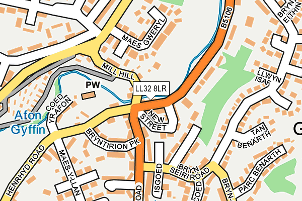 LL32 8LR map - OS OpenMap – Local (Ordnance Survey)