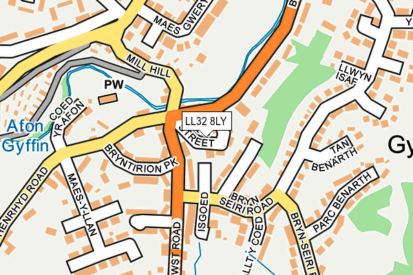 LL32 8LY map - OS OpenMap – Local (Ordnance Survey)