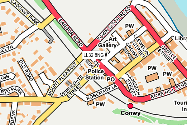 LL32 8NG map - OS OpenMap – Local (Ordnance Survey)