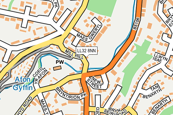 LL32 8NN map - OS OpenMap – Local (Ordnance Survey)