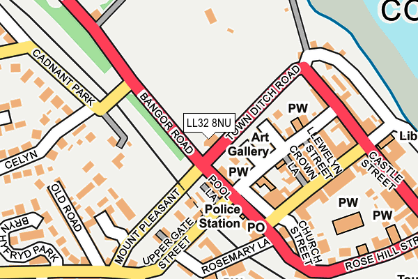 LL32 8NU map - OS OpenMap – Local (Ordnance Survey)