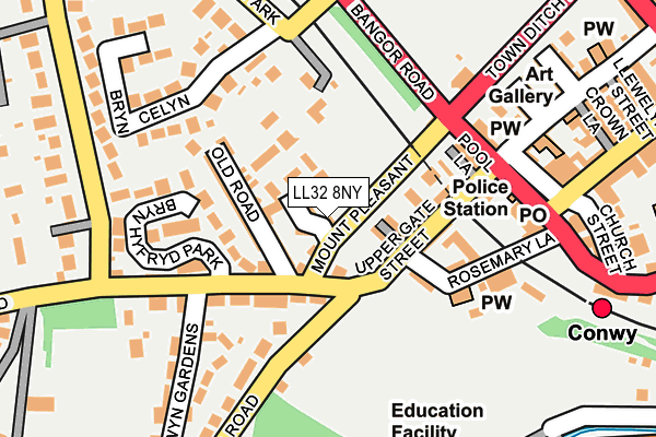 LL32 8NY map - OS OpenMap – Local (Ordnance Survey)