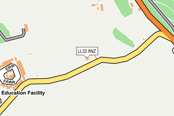 LL32 8NZ map - OS OpenMap – Local (Ordnance Survey)