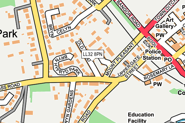 LL32 8PN map - OS OpenMap – Local (Ordnance Survey)