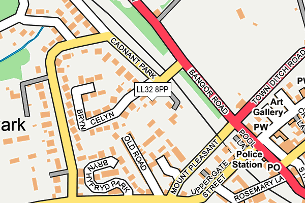 LL32 8PP map - OS OpenMap – Local (Ordnance Survey)