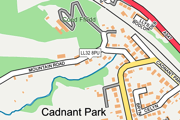 LL32 8PU map - OS OpenMap – Local (Ordnance Survey)