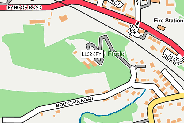 LL32 8PY map - OS OpenMap – Local (Ordnance Survey)
