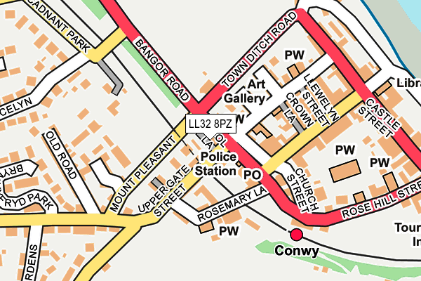 LL32 8PZ map - OS OpenMap – Local (Ordnance Survey)