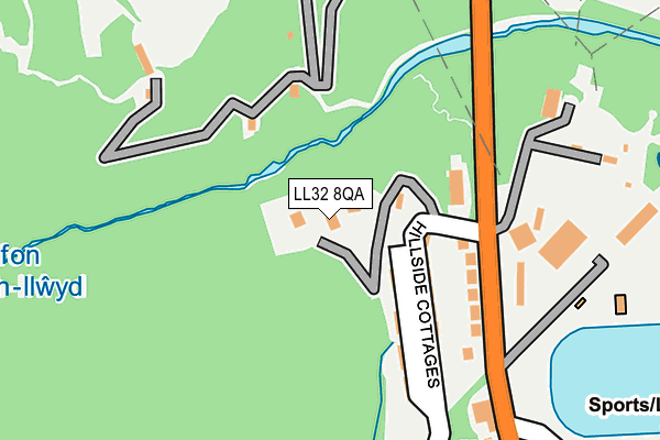 LL32 8QA map - OS OpenMap – Local (Ordnance Survey)