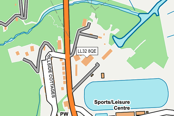 LL32 8QE map - OS OpenMap – Local (Ordnance Survey)