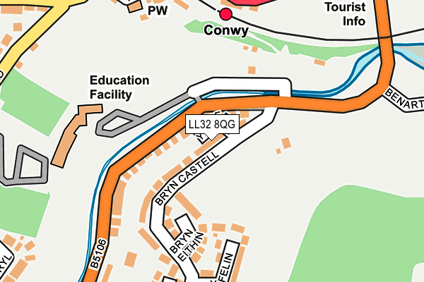LL32 8QG map - OS OpenMap – Local (Ordnance Survey)