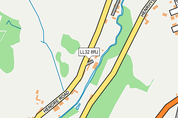 LL32 8RJ map - OS OpenMap – Local (Ordnance Survey)