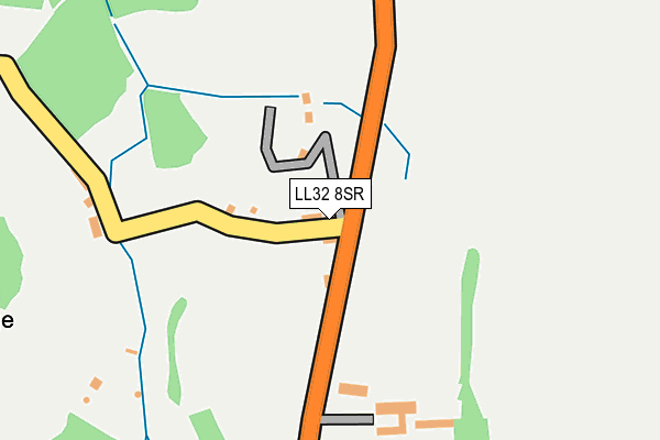LL32 8SR map - OS OpenMap – Local (Ordnance Survey)