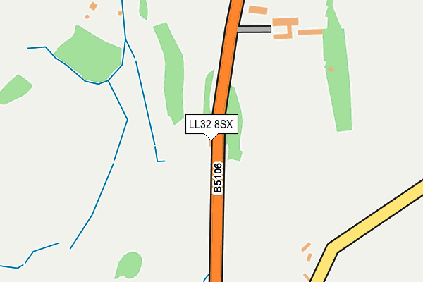 LL32 8SX map - OS OpenMap – Local (Ordnance Survey)