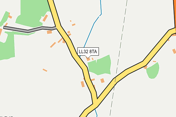 LL32 8TA map - OS OpenMap – Local (Ordnance Survey)