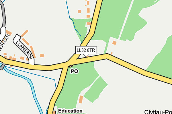 LL32 8TR map - OS OpenMap – Local (Ordnance Survey)