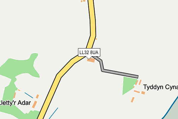 LL32 8UA map - OS OpenMap – Local (Ordnance Survey)