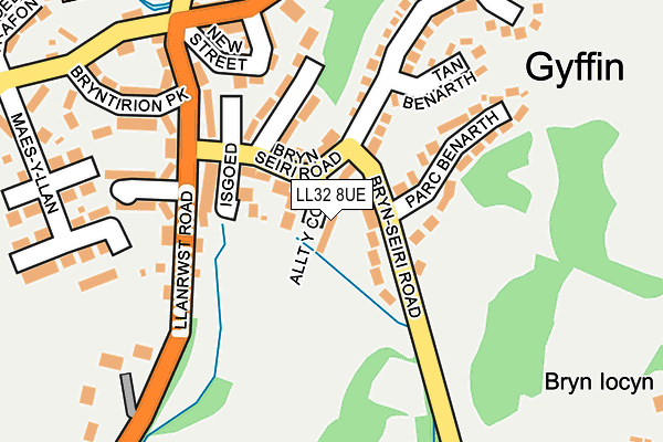 LL32 8UE map - OS OpenMap – Local (Ordnance Survey)